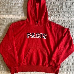 RED PARIS HOODIE
